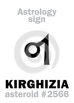 Astrology: asteroid KIRGHIZIA