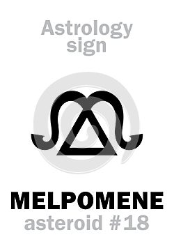 Astrology: asteroid MELPOMENE photo