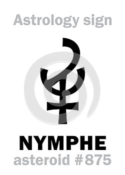 Astrology: asteroid NYMPHE