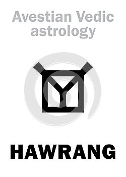 Astrology: astral planet HAWRANG