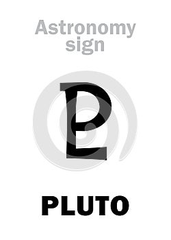 Astrology: astronomical sign of PLUTO