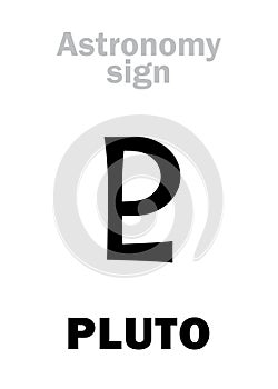 Astrology: astronomical sign of PLUTO