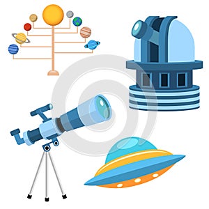 Astrology astronomy icons planet science universe space radar cosmos sign universe vector illustration.