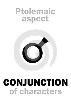 Astrology: CONJUNCTION (aspect) photo