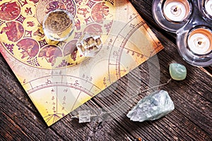 Astrology with crystals