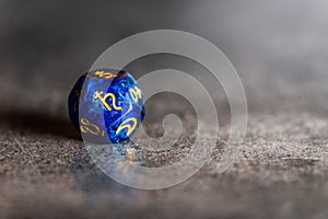 Astrology Dice with symbol of the planet Jupiter
