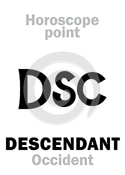 Astrology: DSC (Occidental point) photo