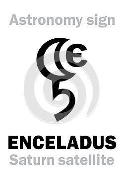Astrology: ENCELADUS (Saturn's satellite VI) photo