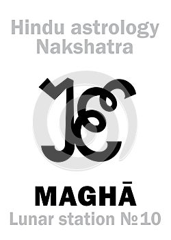 Astrology: Lunar station MAGHA (nakshatra)