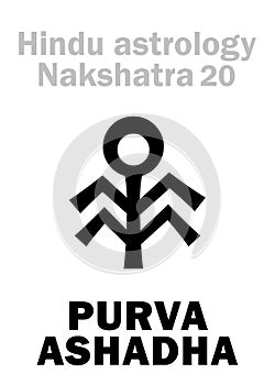 Astrology: Lunar station PURVA ASHADHA (nakshatra)