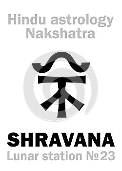 Astrology: Lunar station SHRAVANA (nakshatra)