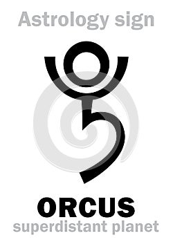 Astrology: planet ORCUS