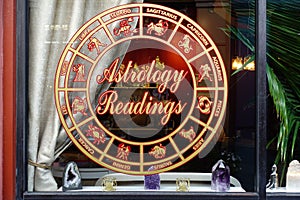 Astrology Readings Zodiac Signs in Window