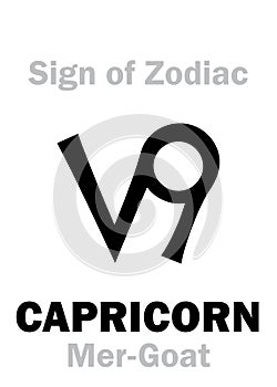 Astrology: Sign of Zodiac CAPRICORNUS (The Mer-Goat)