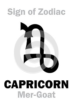 Astrology: Sign of Zodiac CAPRICORNUS (The Mer-Goat)