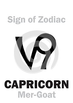 Astrology: Sign of Zodiac CAPRICORNUS (The Mer-Goat)