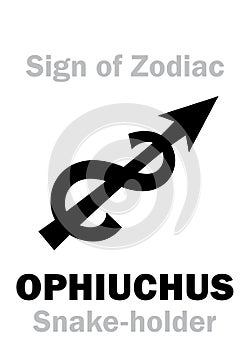 Astrology: Sign of Zodiac OPHIUCHUS (The Snake-holder) photo