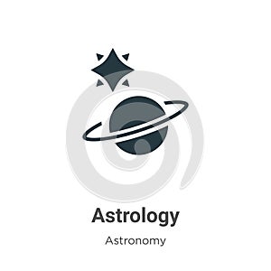 Astrology vector icon on white background. Flat vector astrology icon symbol sign from modern astronomy collection for mobile