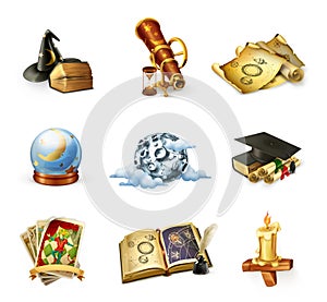 Astrology vector icons