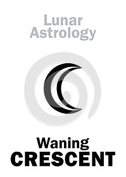 Astrology: Waning CRESCENT (MOON)
