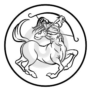 Horoscope Sagittarius Centaur Zodiac Sign photo