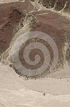 Astronaut - Aerial view of the Nazca Lines in Peru photo