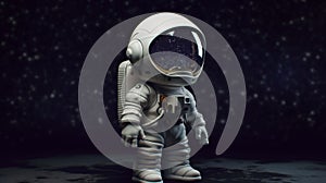 an astronaut on the background of space