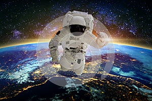 Astronaut. Elements of this image furnished by NASA.