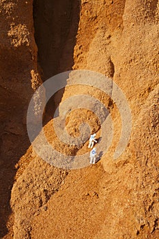 Astronaut exploring mars, concept