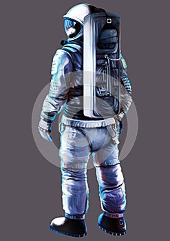 Astronaut in a fictional space suit