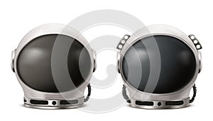 Astronaut helmet, cosmonaut space suit front view