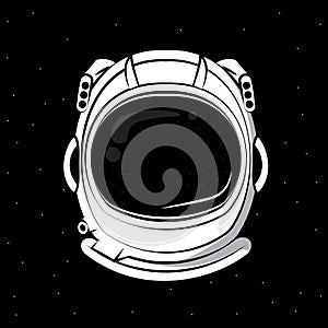 Kosmonaut helma vytisknout tričko 