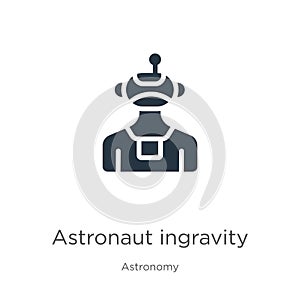 Astronaut ingravity icon vector. Trendy flat astronaut ingravity icon from astronomy collection isolated on white background.