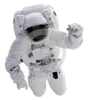 Astronaut isolated on white background with Clipping Path - Elements of this Image Furnished by NASA