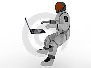 Astronaut laptop