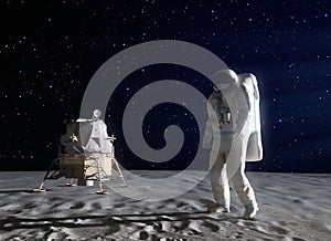 Astronaut on the Moon