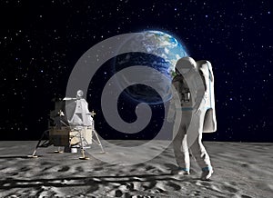 Astronaut on the Moon