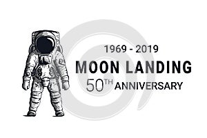 Astronaut moon landing 50th anniversary