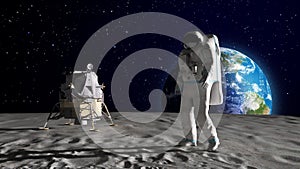 Astronaut on the Moon