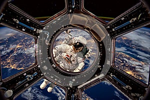 Astronaut in outer space