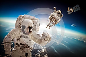 Astronaut in outer space