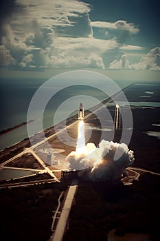 astronaut rocket ship