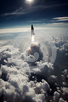 astronaut rocket ship