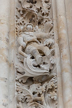 Astronaut sculpture, New Cathedral of Salamanca