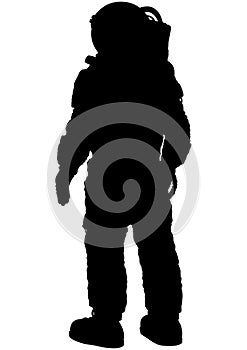 Astronaut silhouette