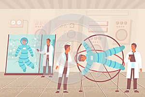 Astronaut Simulators Flat Composition