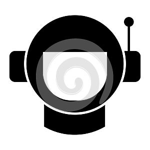 Astronaut solid icon. Cosmonaut vector illustration isolated on white. Spaceman glyph style design, designed for web and