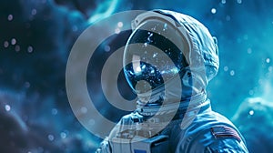 The Astronaut in Space.AI generated image