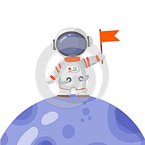 Astronaut and space elments elements. Galaxy for design, posters, backgrounds astronaut and space. Planet, comet, galaxy,