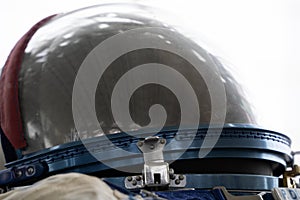 Astronaut space helmet close up